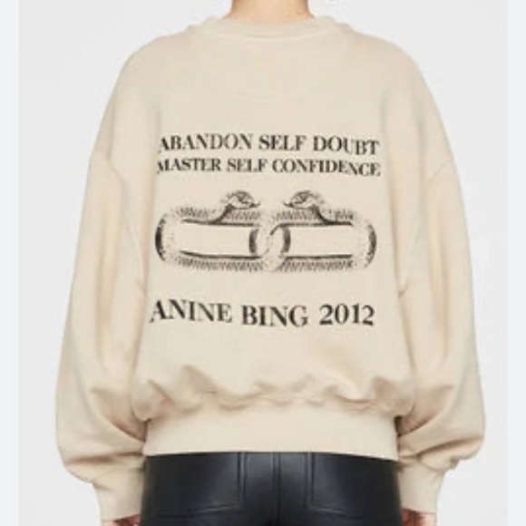 Anine Bing Leo Serpent Sweatshirt - Picture 1 of 9